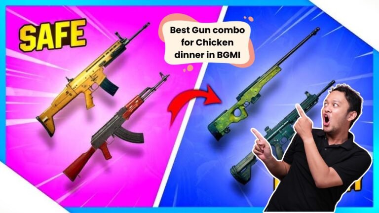 Best gun combo for Chicken dinner in BGMI